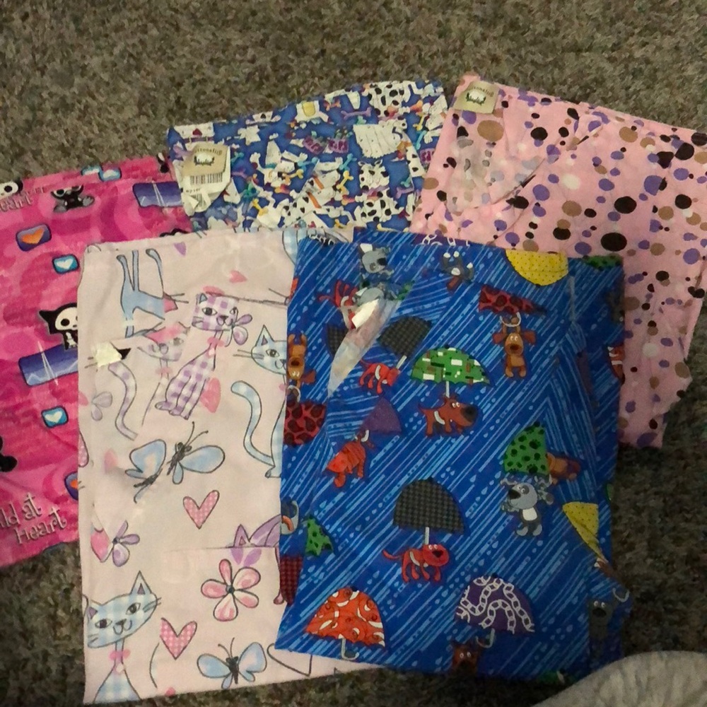Scrub tops